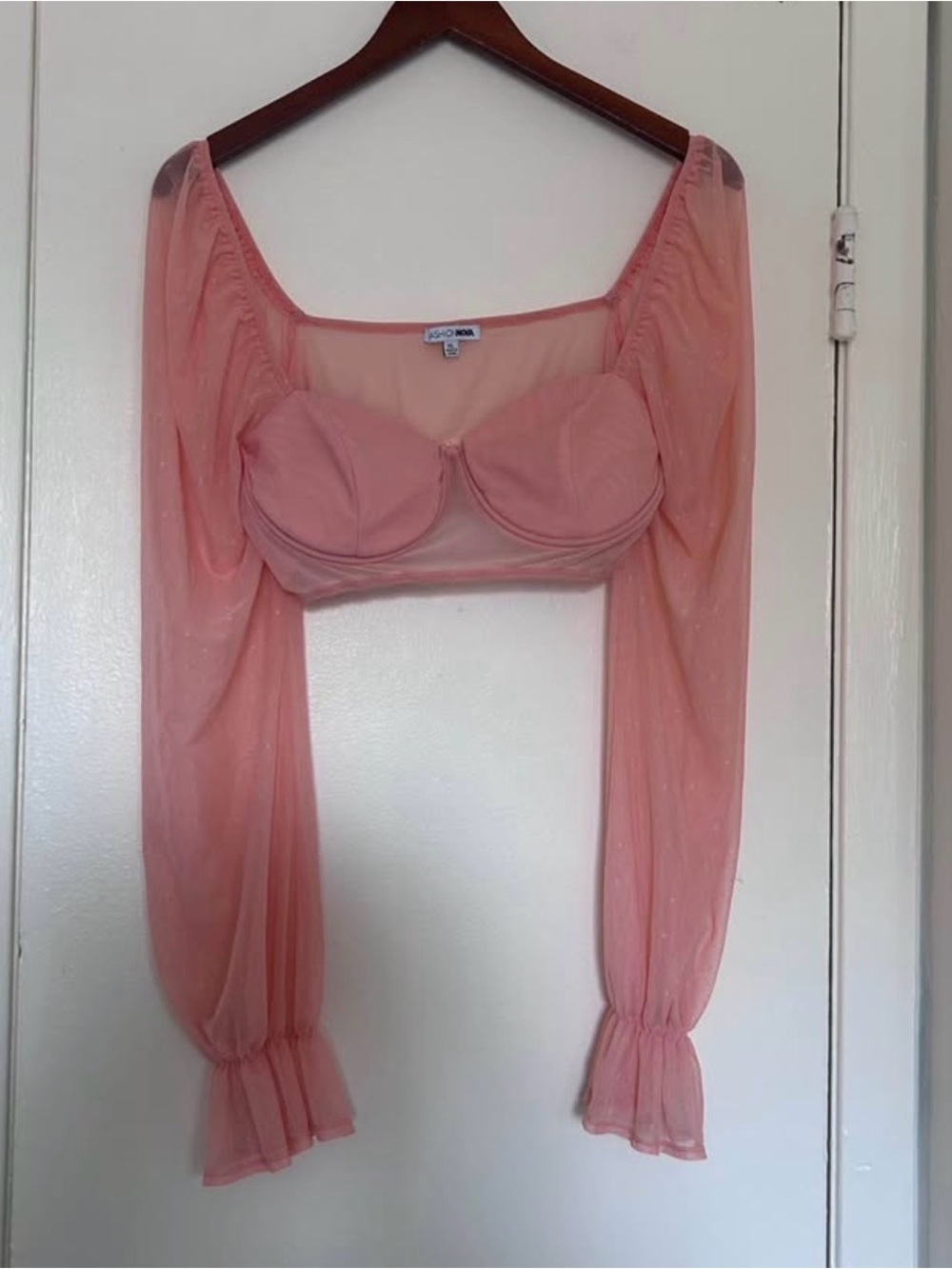 Fashion Nova Mesh Crop Top